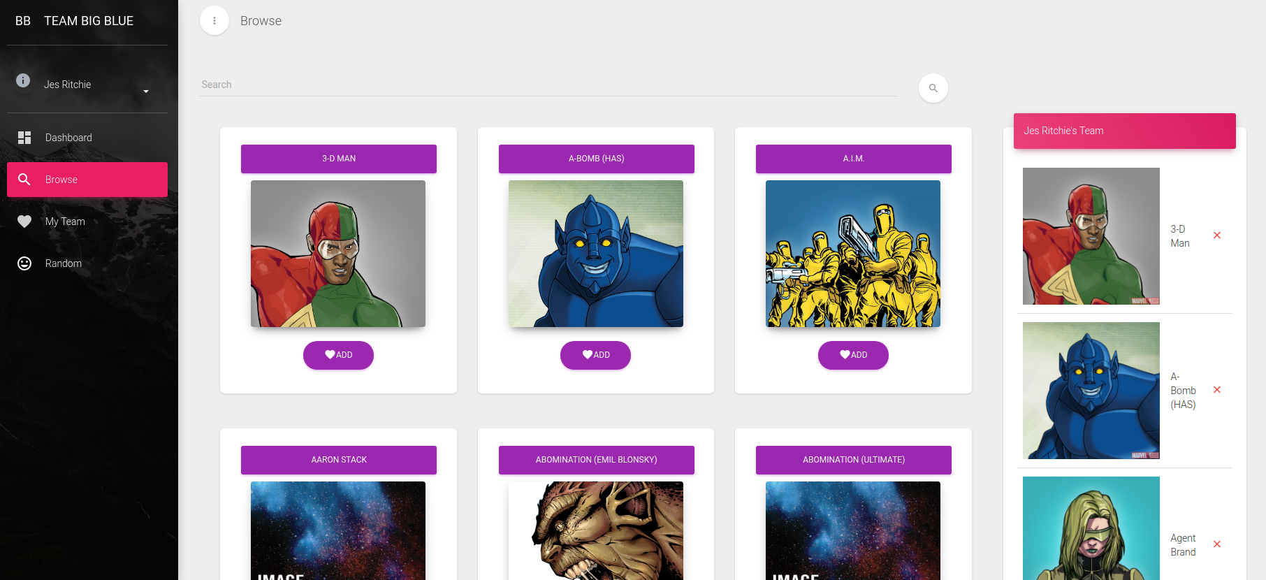 Browse Page
